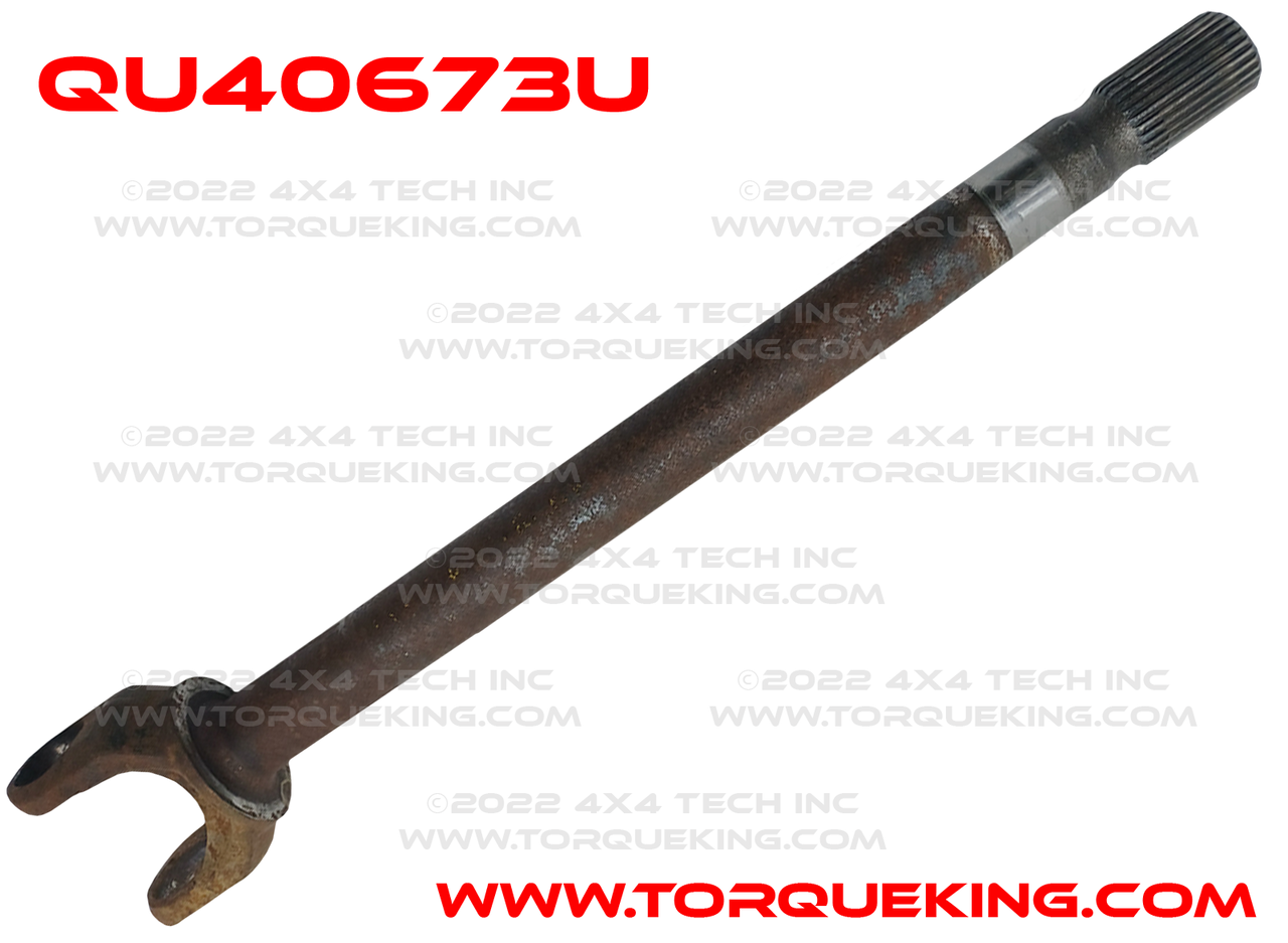 QU40673U USED 30 Spline Left Inner Axle Shaft for 1973-1979 Ford 1/2 Ton Torque King 4x4