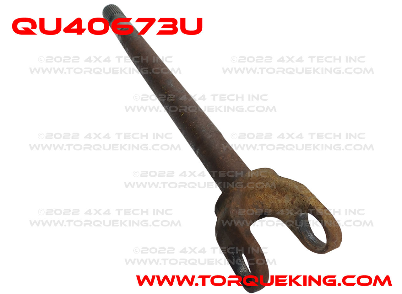 QU40673U USED 30 Spline Left Inner Axle Shaft for 1973-1979 Ford 1/2 Ton Torque King 4x4