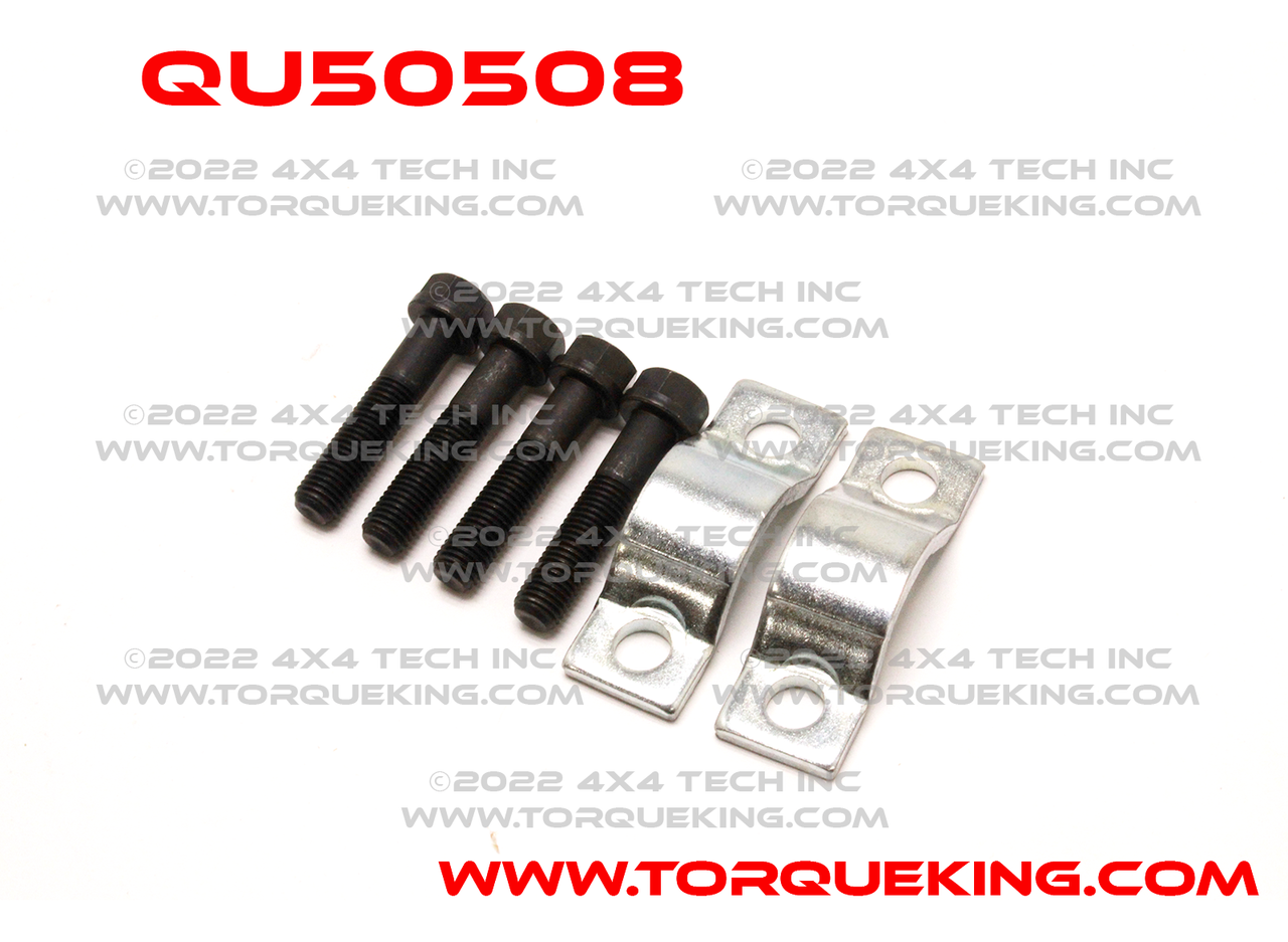 QU50508 U-Joint Strap and Bolt Kit for Some GM 1350 and 1410 Yokes Torque King 4x4