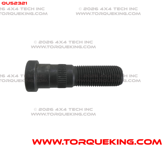 QU52321 9/16 Front Wheel Stud for 3/4 Ton Chevy, Jeep 4x4s