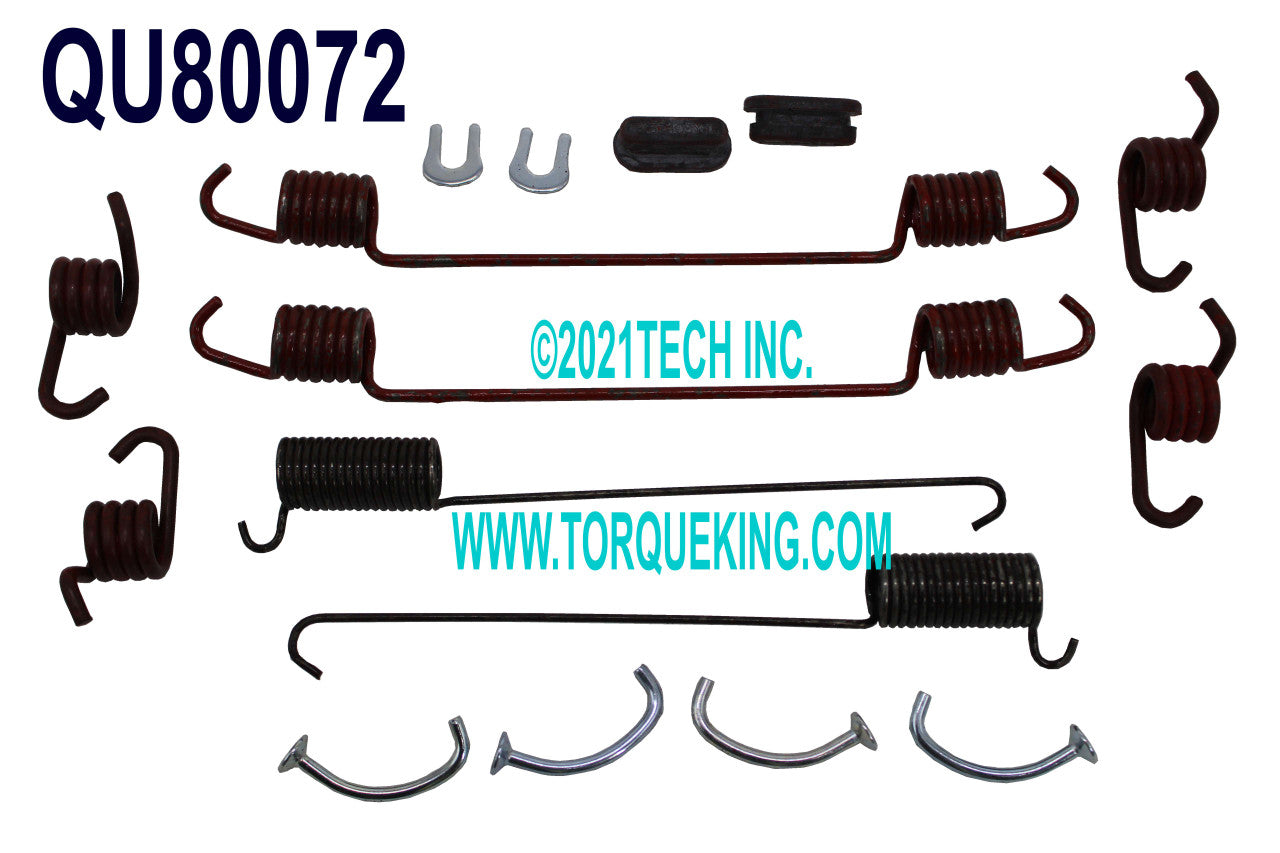 QU80072 Brake Holdown Kit-Bendix 12" & 12.125" Rear Brakes for Dodge, Ford, Ram Torque King 4x4