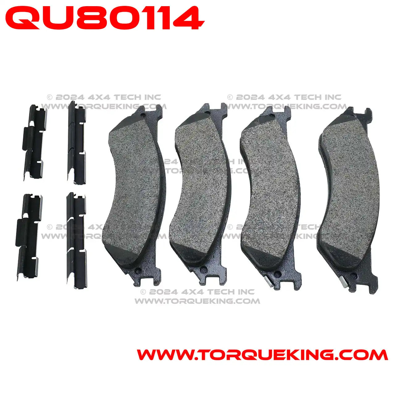 QU80114 Brake Pads for 2006-2008 Dodge Ram AAM Rear Axles