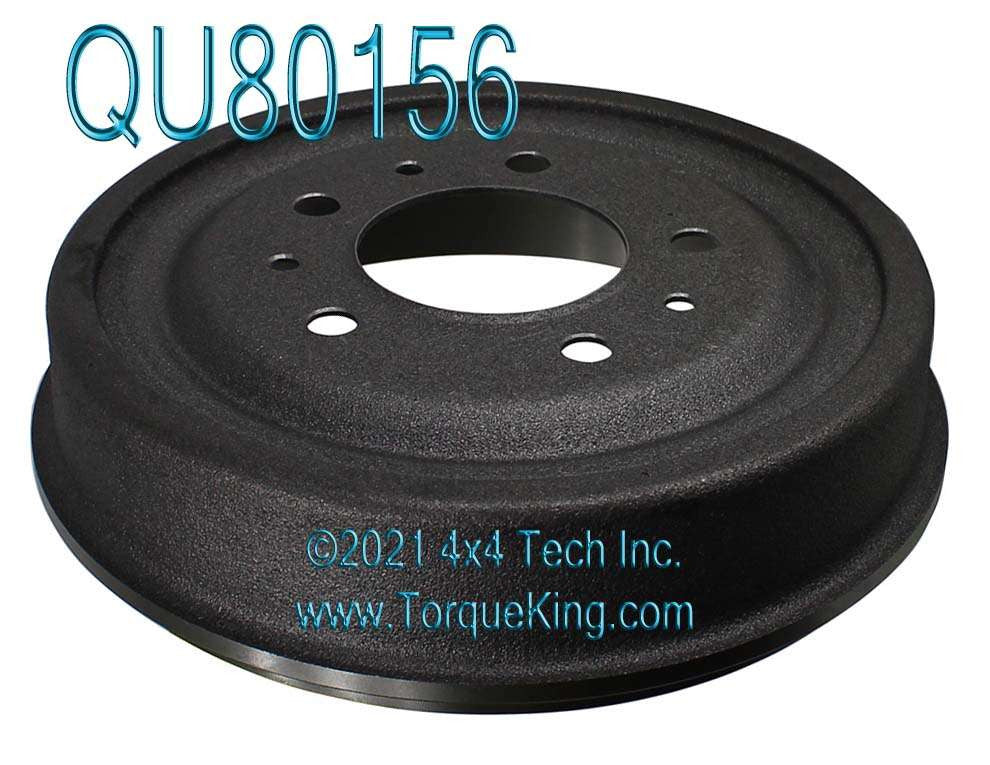 QU80156 11" Front Brake Drum for vintage Dodge, Ford, IHC 1/2T 4x4s Torque King 4x4