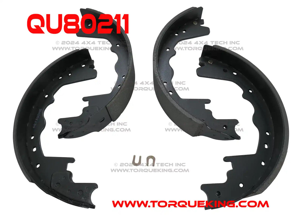 QU80211 Rear Brake Shoes for 12"x2.5" Brakes Torque King 4x4