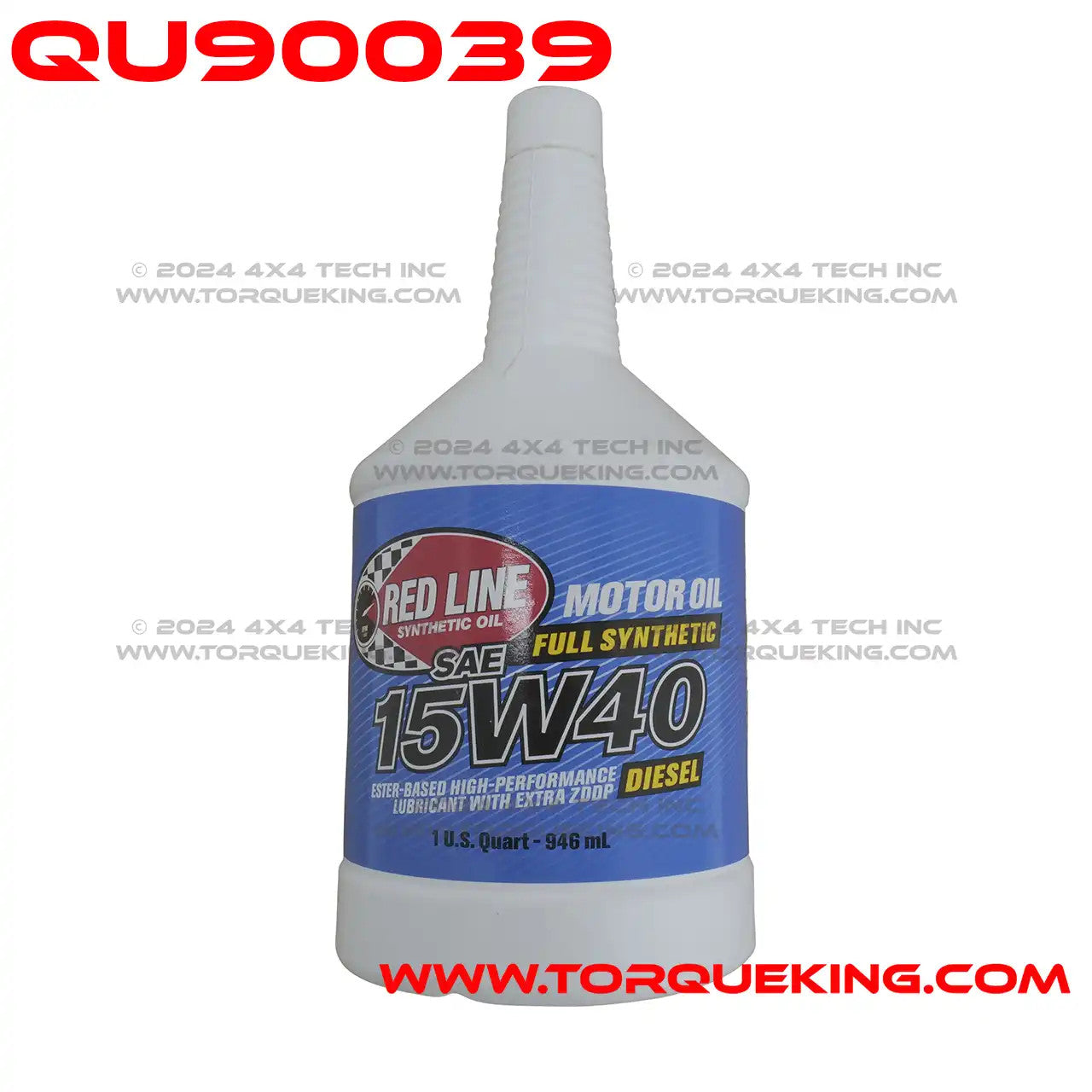 QU90039 SAE 15W40 Oil Red Line 21404 Torque King 4x4