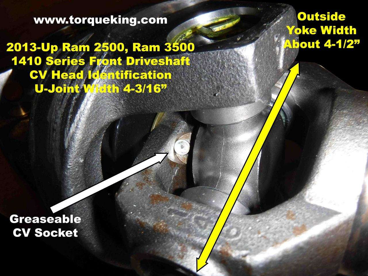 Ram 2013-up Front CV Driveshaft ID IDN-117 Torque King 4x4