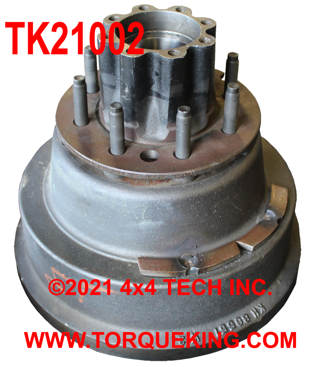 TK21002 New Right Side 79-83 F350 DRW Right Rear Hub & 12" Drum Assembly Torque King 4x4