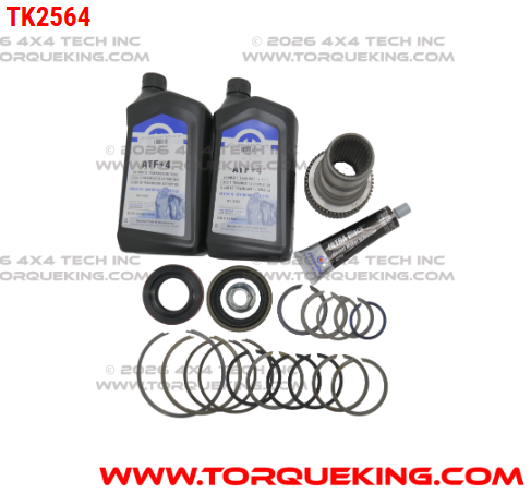TK2564 23-Spline LD to 29-Spline HD Input Shaft Swap for New 23-Spline Transfer Case Assemblies Torque King 4x4