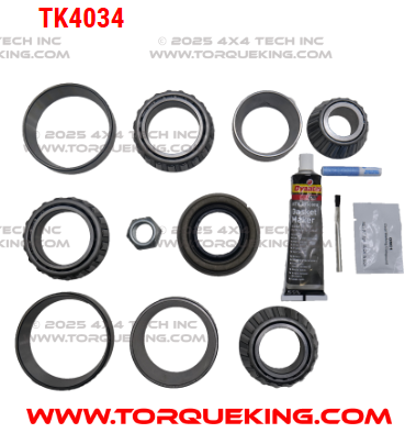 TK4034 Diff Bearing & Seal Kit for most 2000.5-up Ford Van Dana 70 Rear Torque King 4x4