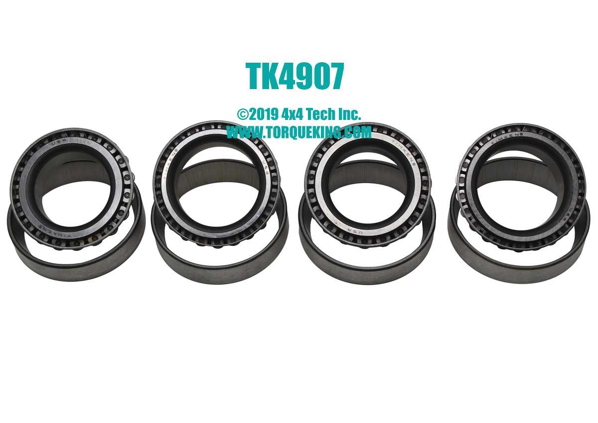 TK4907 Front Wheel Bearing Kit for CJ, Scrambler, Scout II Disc Brakes Torque King 4x4