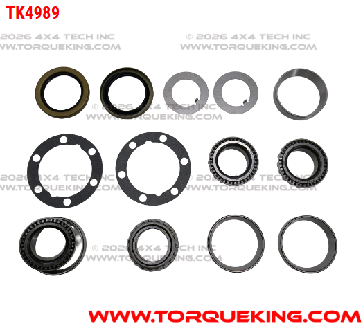 TK4989 Front Wheel Bearing, Seal, and Gasket Kit for 1962-1973 Jeep Torque King 4x4