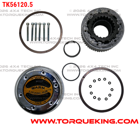 TK56120.5 1 Side WARN 35 Spline Premium Locking Hub Torque King 4x4