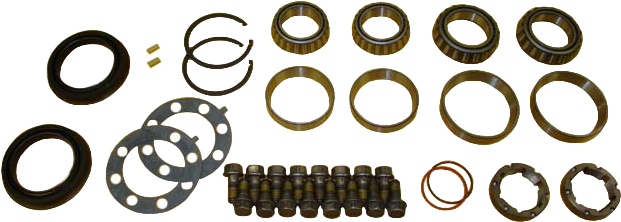 TK8009 DRW Master Rear Wheel Bearing Parts Kit for 2001-2010 GM 11.5" Rear Torque King 4x4