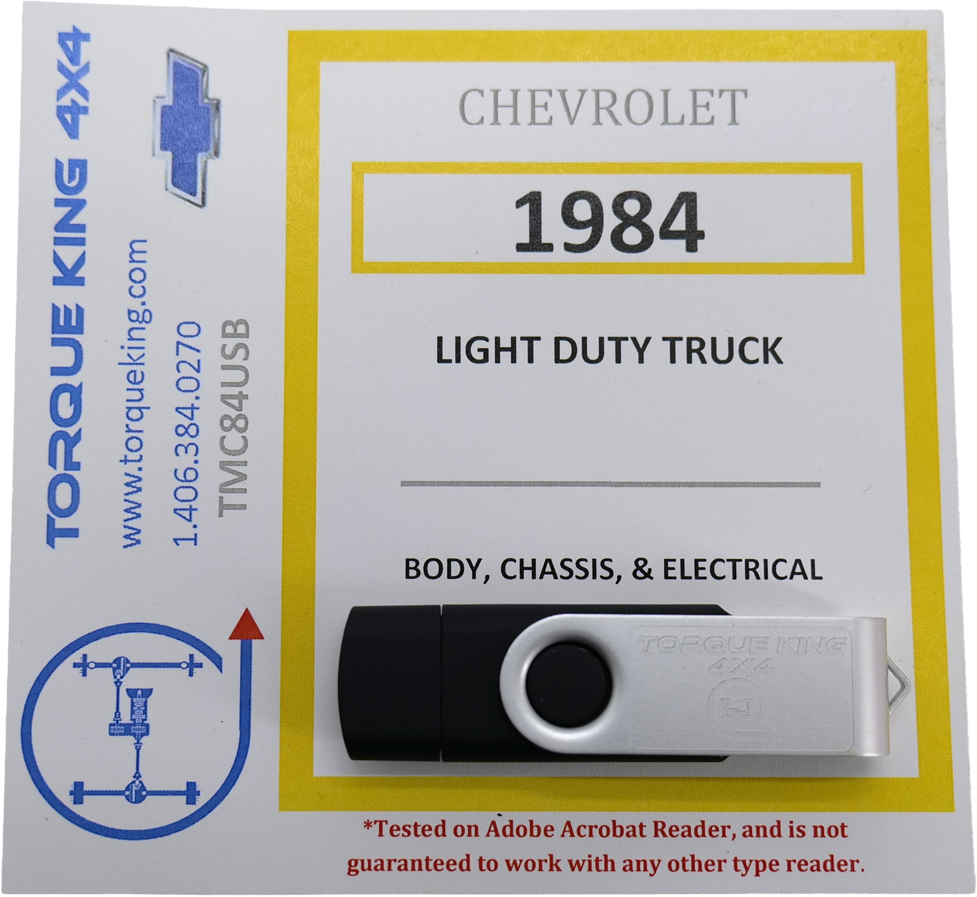 TMC84USB 1984 GM Shop Manual USB Torque King 4x4