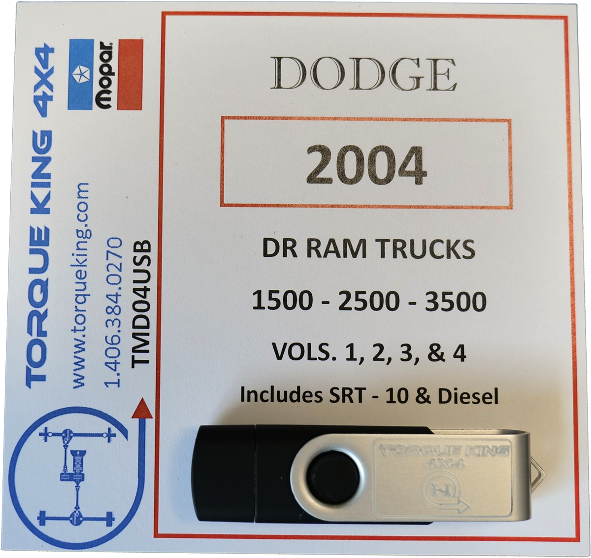 TMD04USB 2004 Ram Dodge Shop USB Torque King 4x4
