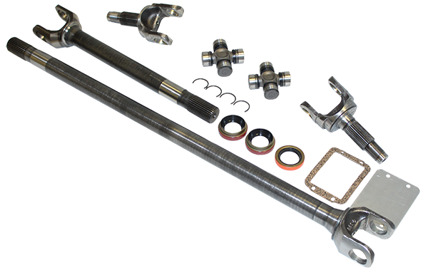 YA W24160 Yukon Front Axle Kit for Jeep XJ, YJ, & TJ with 30 Spline Inners Torque King 4x4