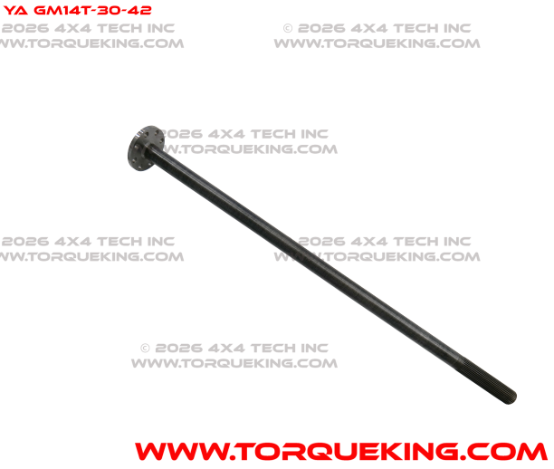 YA GM14T-30-42 Yukon Cut-to-Length 38.2"-42.2" 30 Spline Rear Axle Shaft