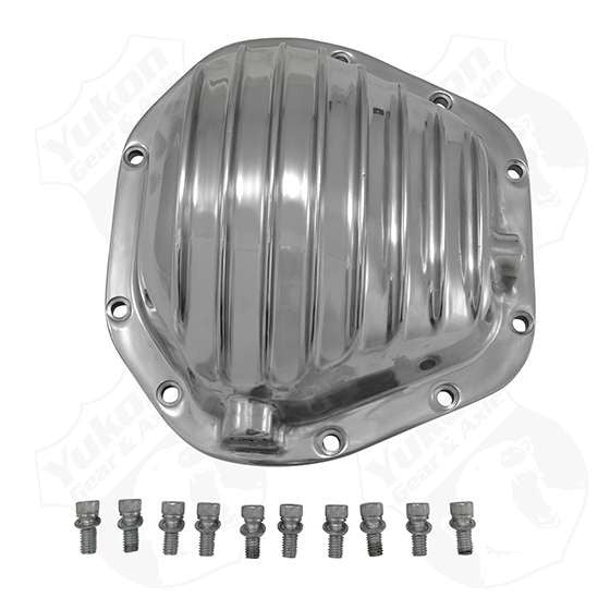 YP C2-D60-STD Yukon Dana 60 Finned Polished Aluminum Diff Cover Torque King 4x4