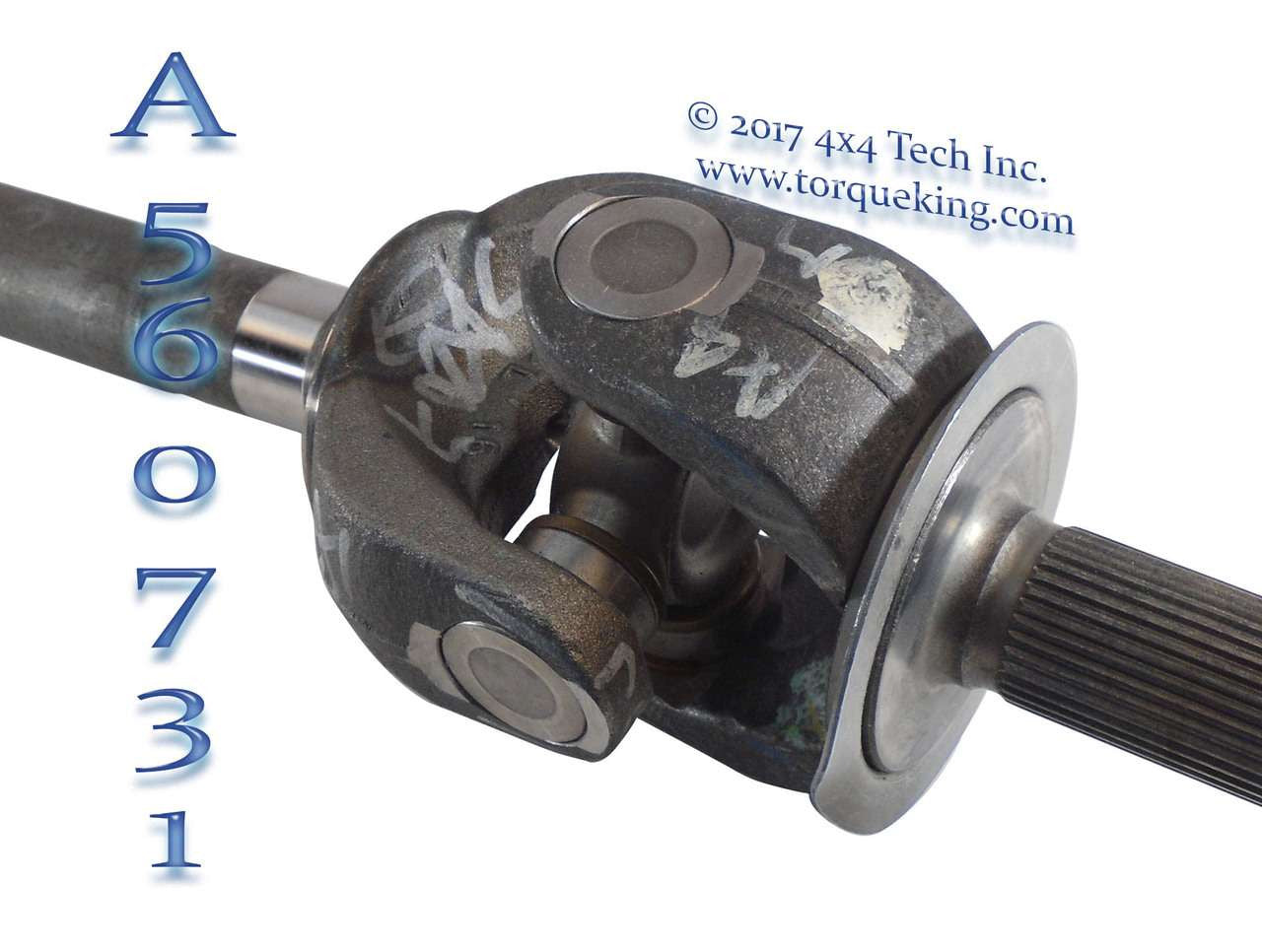 A560731 Left Axle Shaft Assembly for 2013.5-2019 AAM 9-1/4" 12 Bolt Front Torque King 4x4