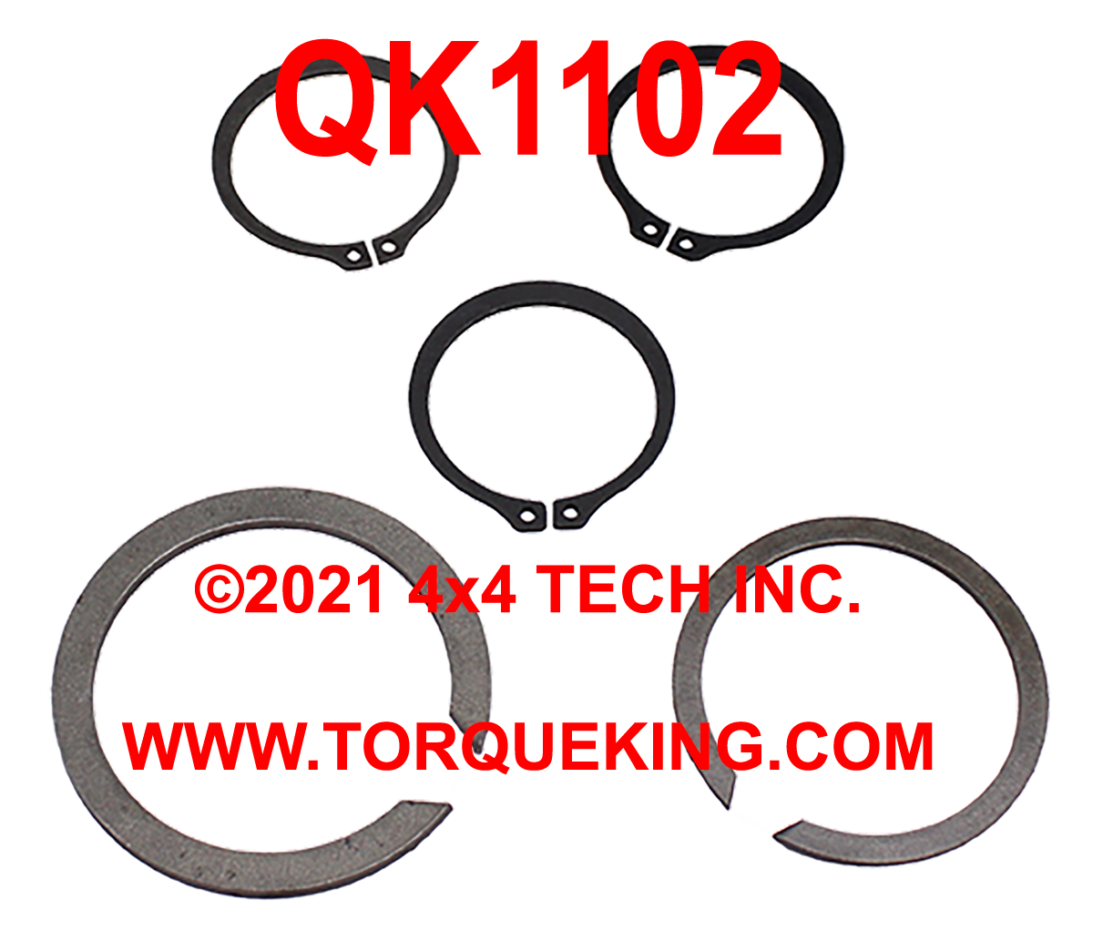QK1102 Lock or Snap Ring Kit for Dodge and GM NV4500 Transmissions Torque King 4x4