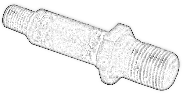 TK11529 Front Lower Shock Stud for 1963-1993 Dodge 4x4 Trucks Torque King 4x4