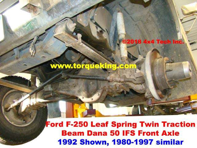 1980-1997 Ford Dana 50IFS Front Axle Identification IDN-135 Torque King 4x4