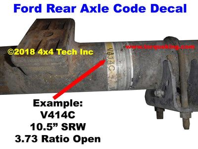 IDN-141 Sterling 10.5 Inch Rear Axle Identification Guide