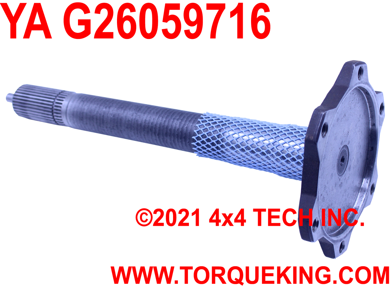 YA G26059716 Yukon 1541H Right Hand Long Side Stub Axle for 97-00 Torque King 4x4