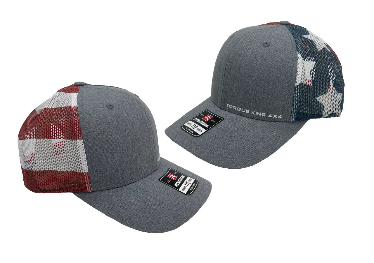 QU90066 Torque King® Mid-Profile Trucker Snapback 6-Panel Mesh Hat Torque King 4x4