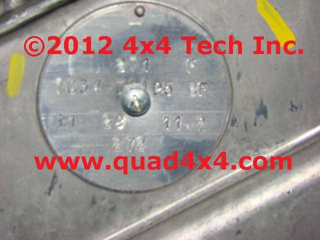 Transfer Case Build Tag Magna New Venture IDN-106 Torque King 4x4