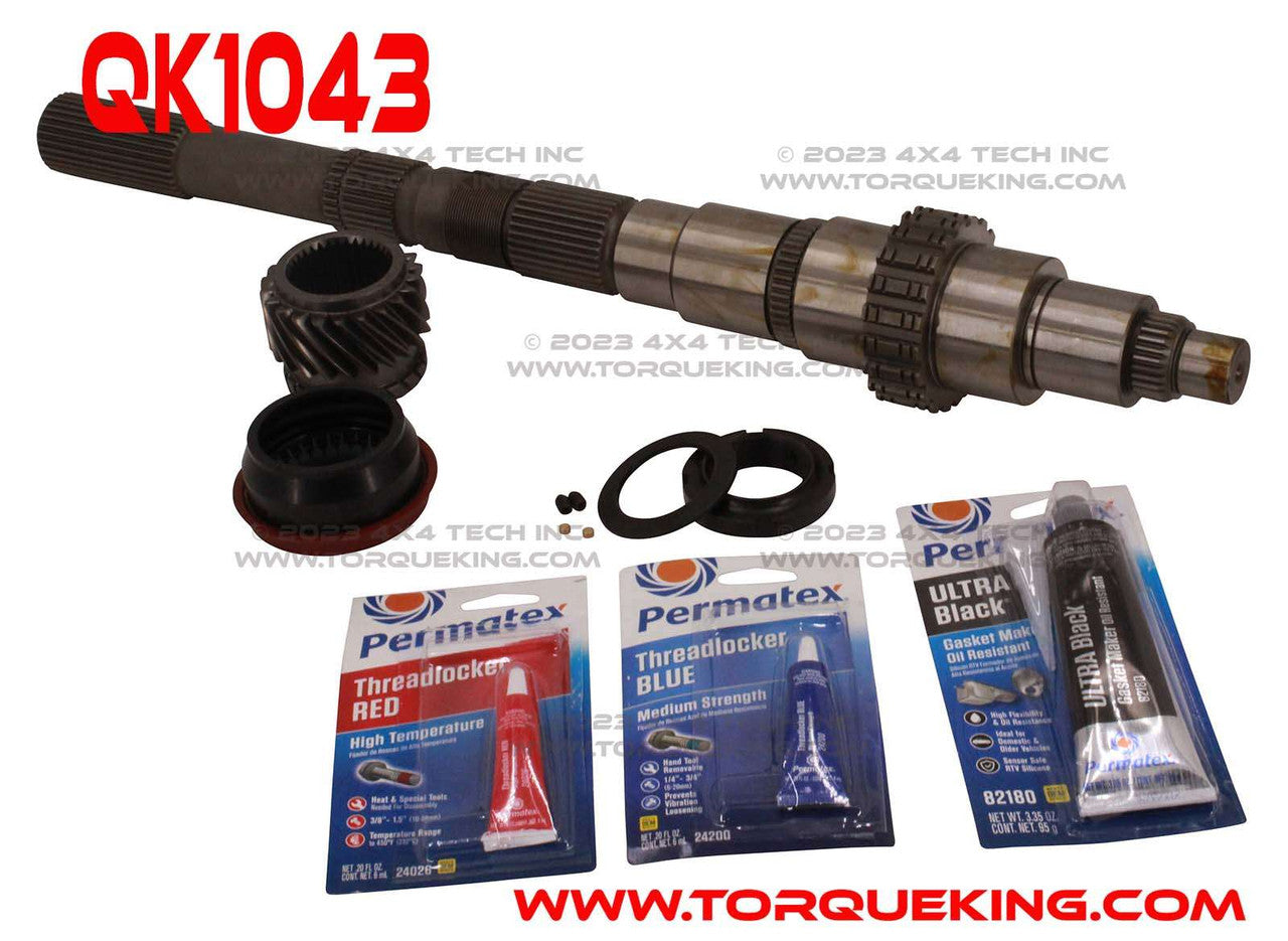 QK1043 Full Spline Mainshaft, 5th Gear and Nut Kit Dodge NV4500HD 4x2 Torque King 4x4