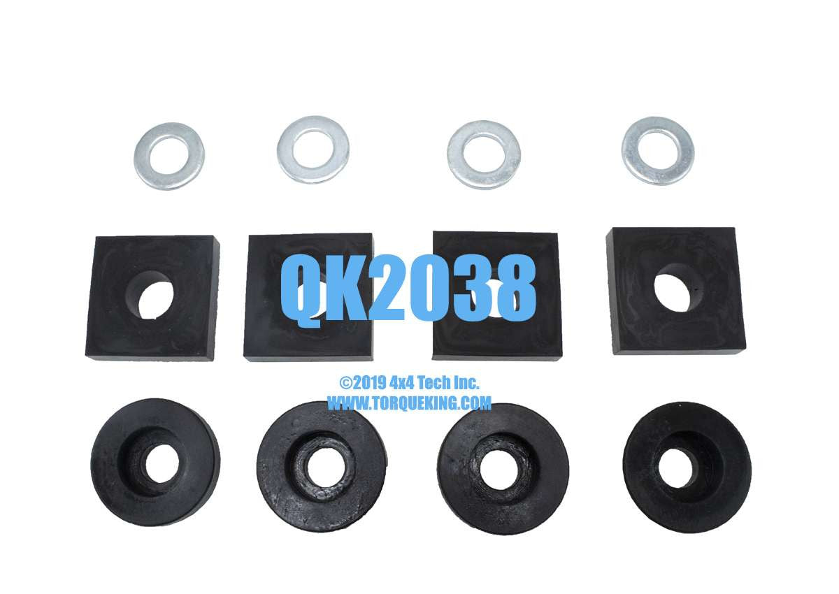 QK2038 Uretahane Remote Mount Transfer Case Mount Kit for Ford D24 & NP205 Torque King 4x4