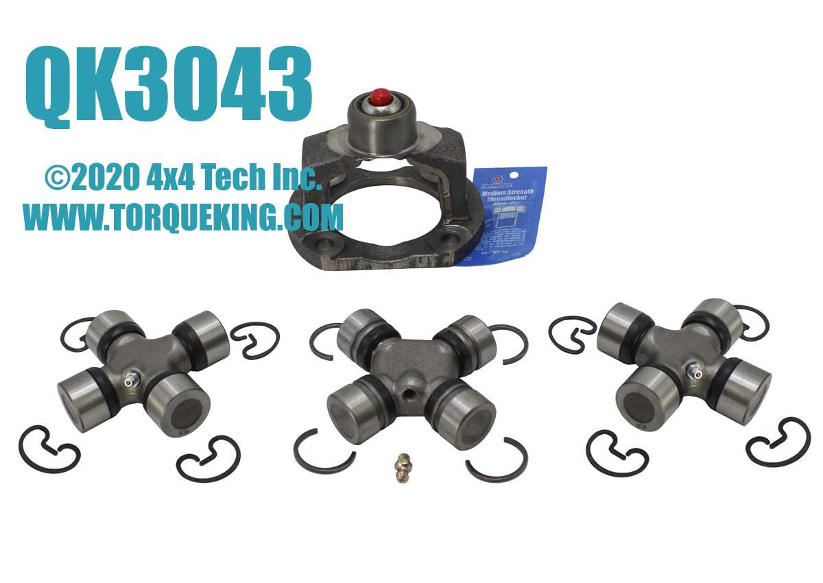 QK3043 Front 1350x1344 CV Rebuild Kit for 05-09 Ram Economy Driveshafts Torque King 4x4