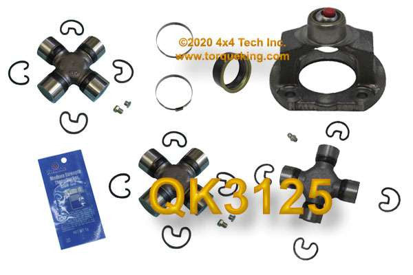 QK3125 CV Rebuild Kit for 2000-2002 Gold Series Replacement Driveshafts Torque King 4x4