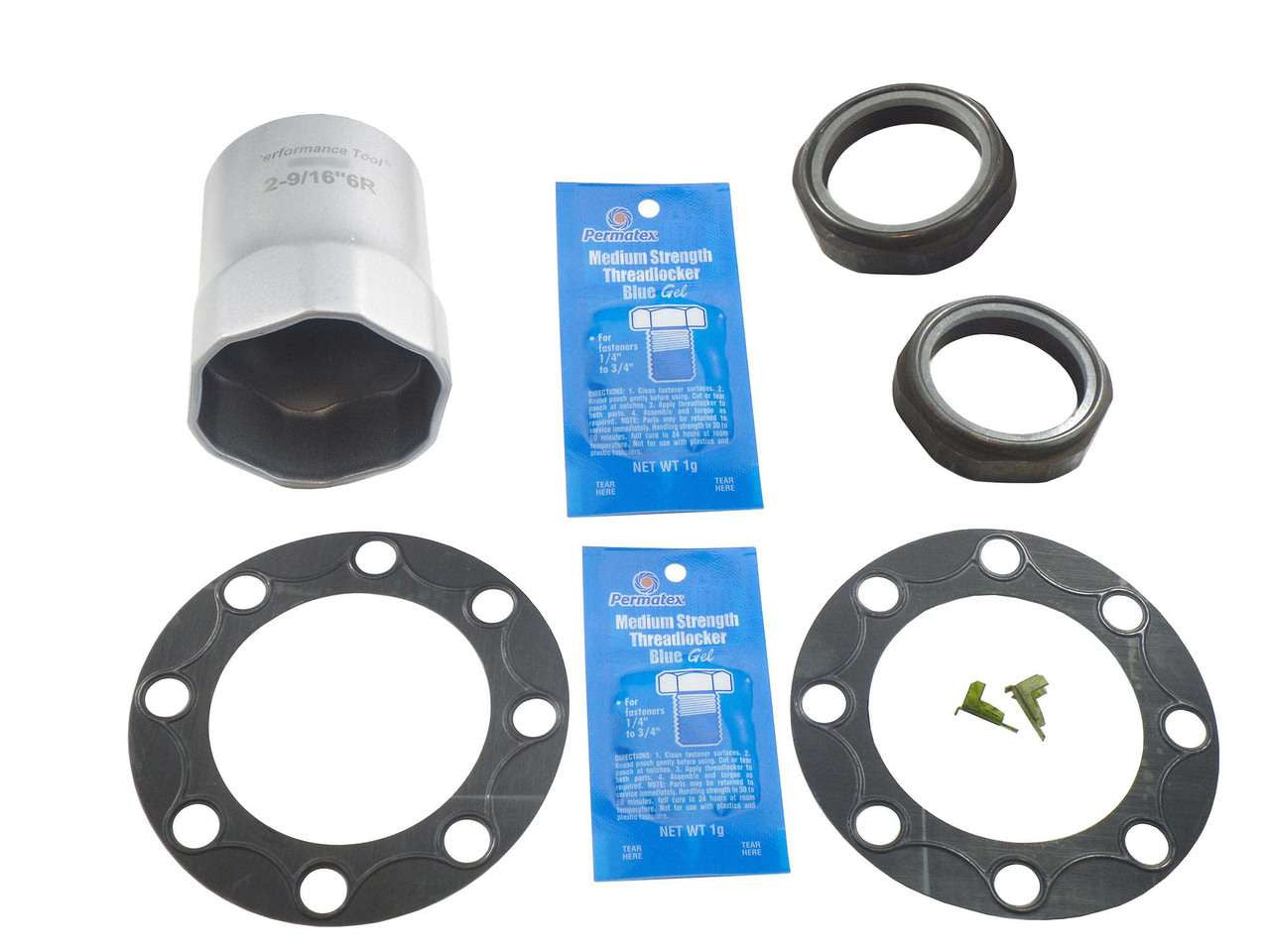 QK4008 Stock Rear Spindle Nut Kit with Socket for 1994-2002 Dodge Ram Torque King 4x4