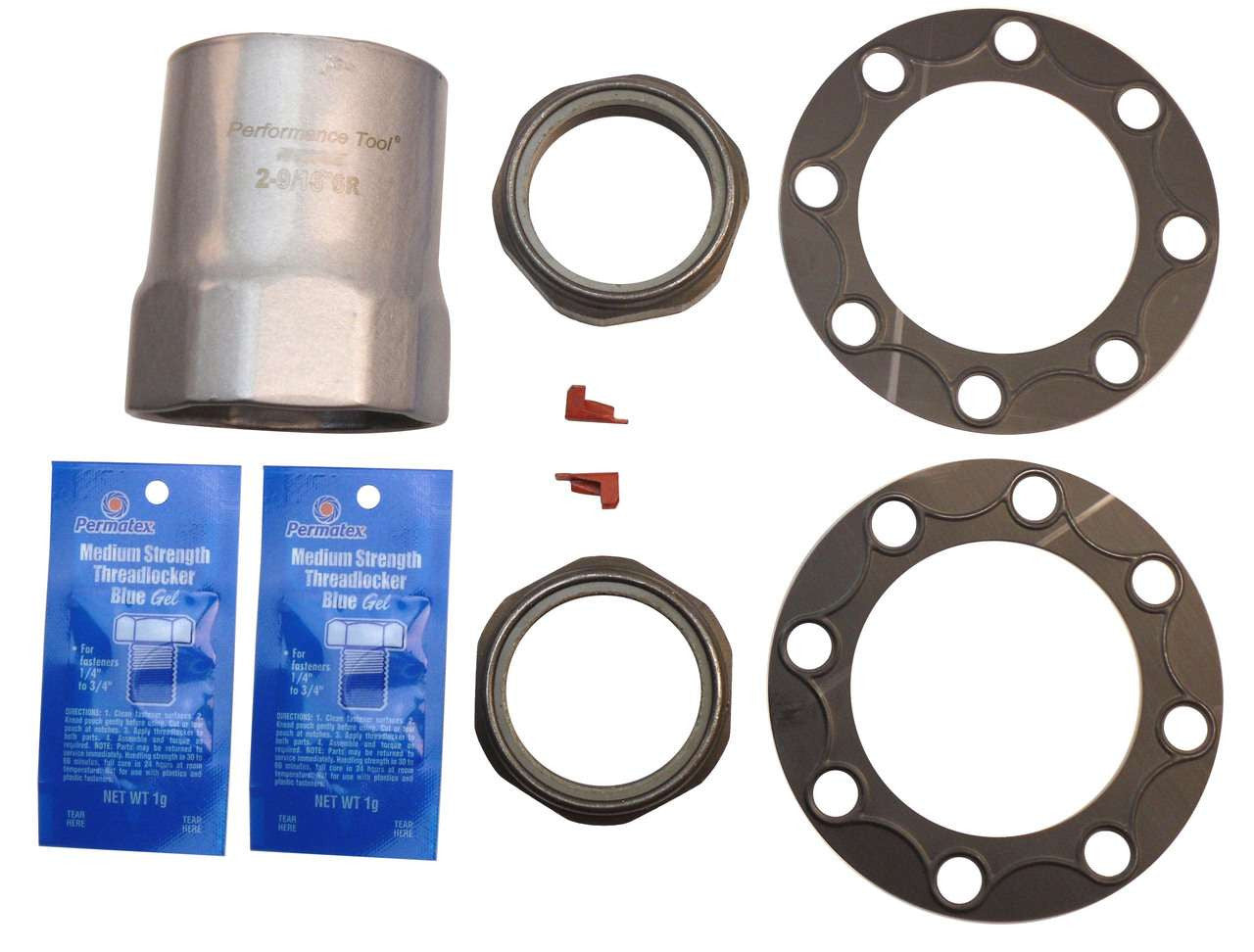 QK4013 Stock Rear Spindle Nut Kit with Socket for 1979-1993 Dodge Torque King 4x4