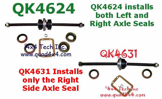 QK4624 Front Axle Seal and Tool Kit for 1987-1996 Jeep XJ, YJ CAD Axles Torque King 4x4