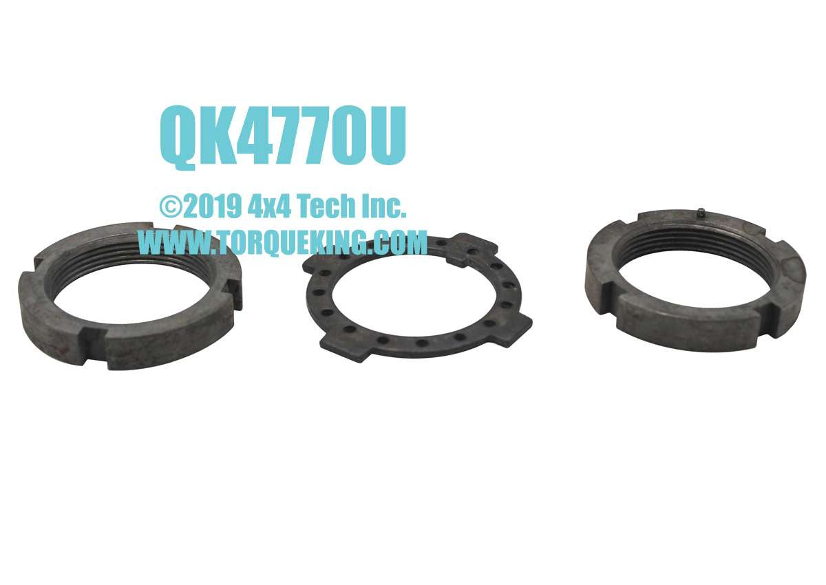 QK4770U Used Front 4x4 Spindle Nut and Washer Set Torque King 4x4