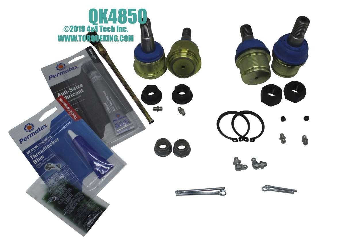 QK4850 Greaseable Ball Joint Kit for 2003-2013 Ram AAM 925 14 Bolt Torque King 4x4