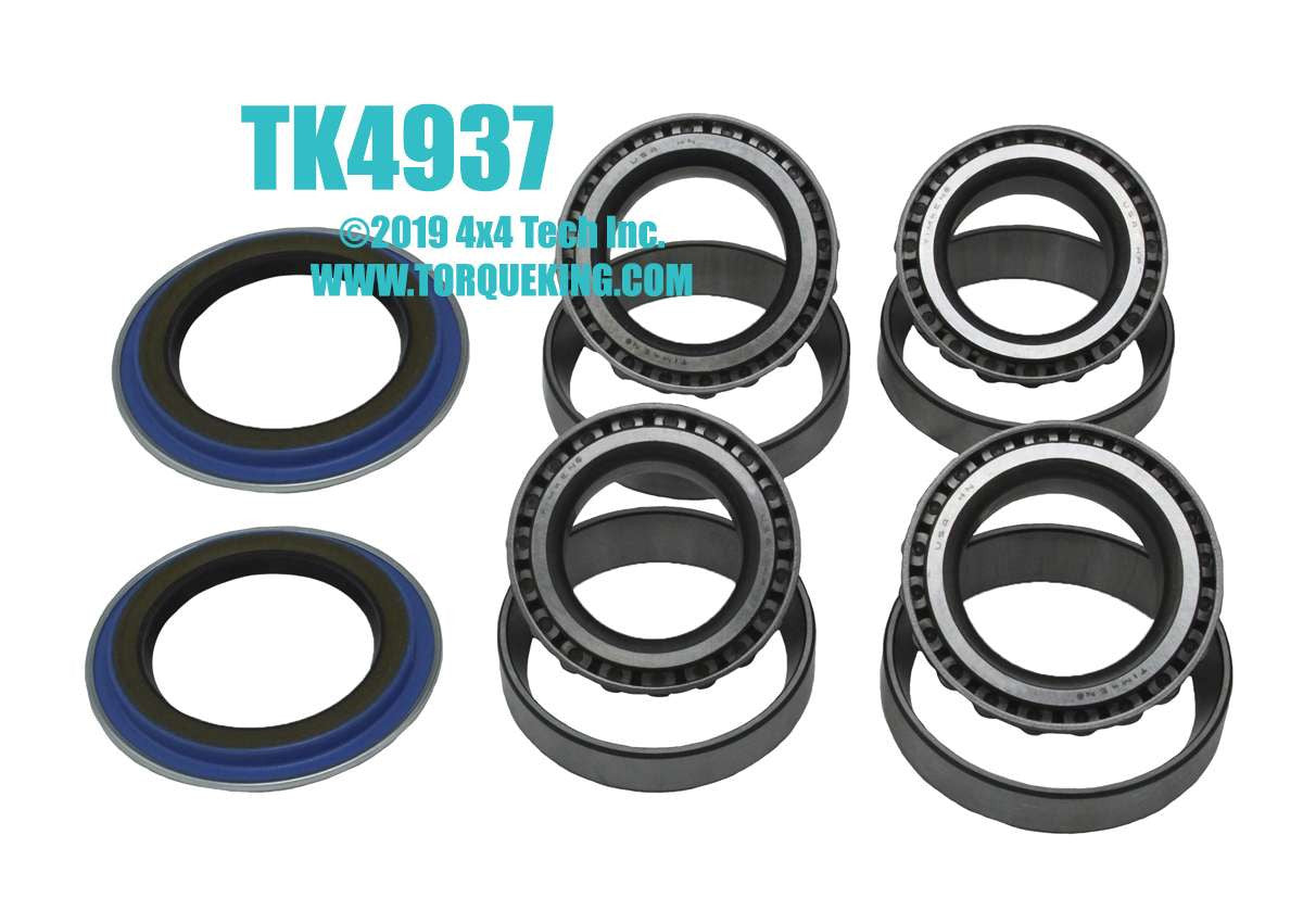 TK4937 Front Wheel Bearing and Seal Kit for MOST 1995-1996 Bronco, F150 Torque King 4x4