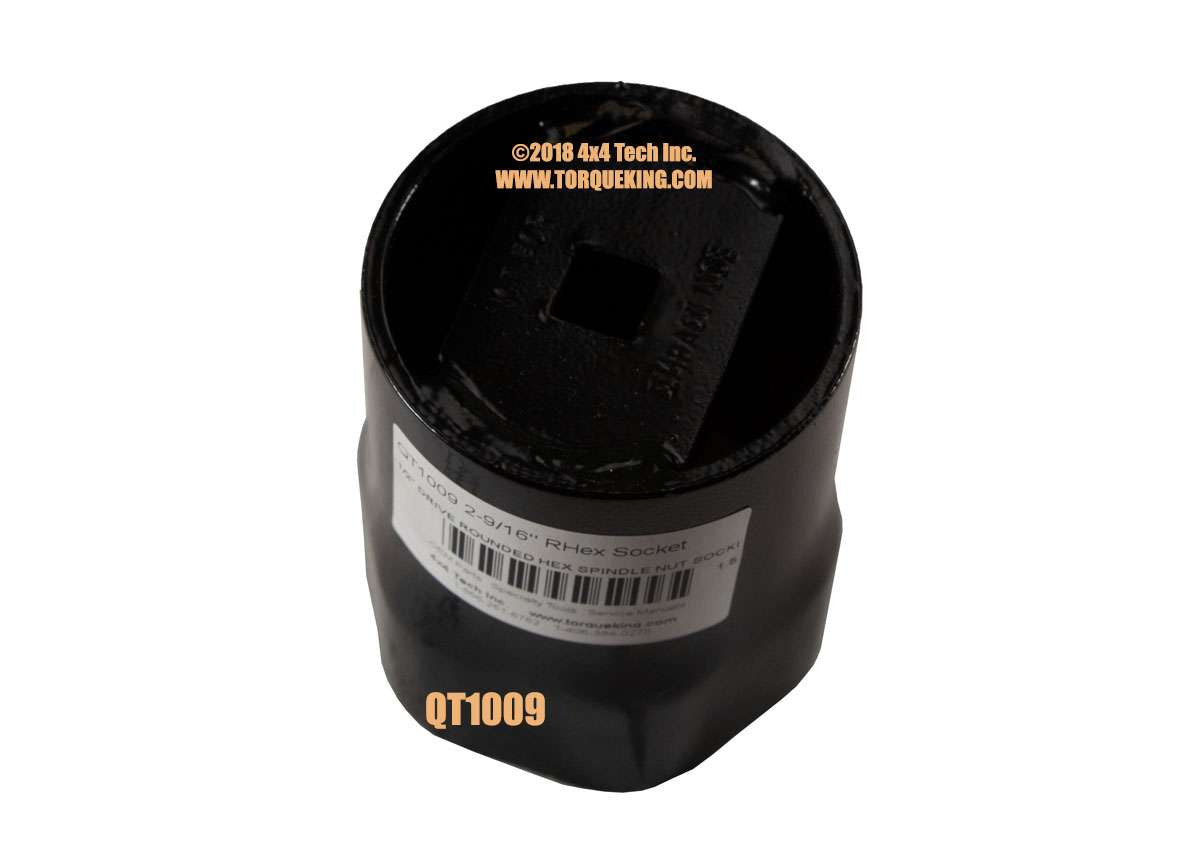 QT1009 2-9/16" Rounded Hex Rear Spindle Nut Socket 1/2" Drive USA Made Torque King 4x4