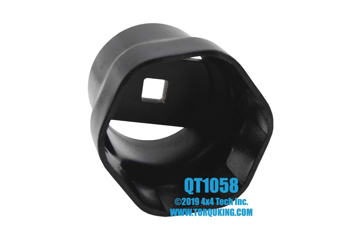 QT1058 USA Made Rounded Hex Front Spindle Nut Socket for F250, F350 Torque King 4x4
