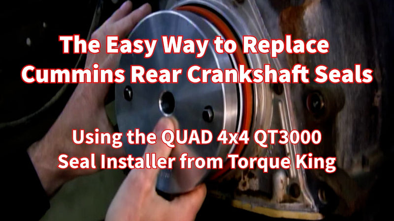 QT3000 Cummins Rear Crankshaft Seal Installation