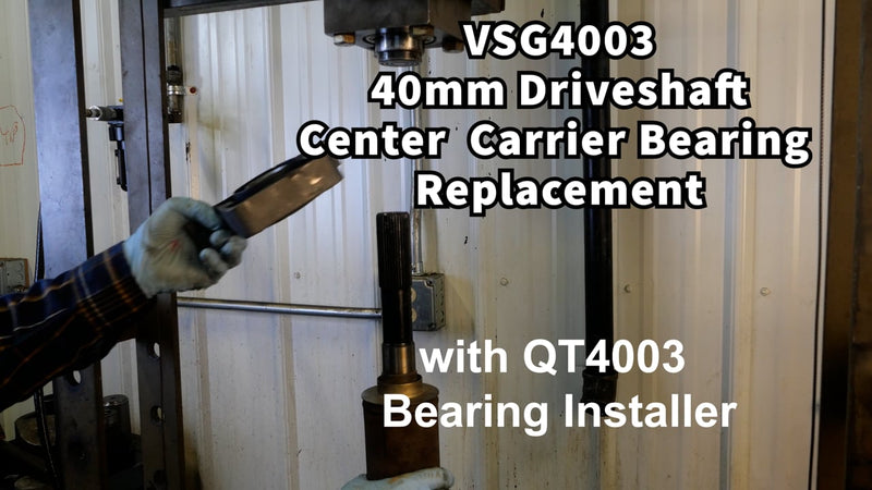 QT4003 Driveshaft Center Bearing Installer Demo with QT4004 Adapter
