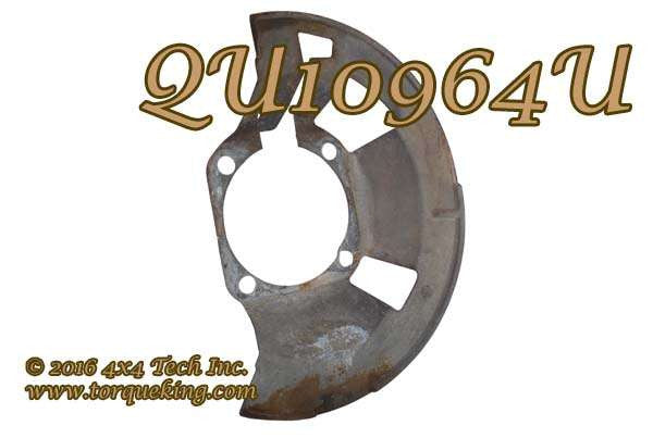 QU10964U Used Left Brake Shield for 00-02 Dodge Ram 2500, 3500 Torque King 4x4