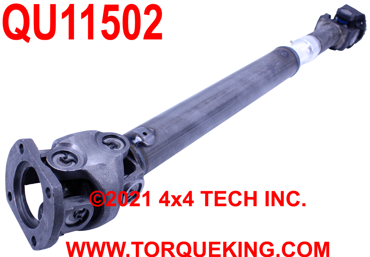 QU11502 G56 Front CV Driveshaft with Greaseable U-Joints & Slip Yoke Torque King 4x4