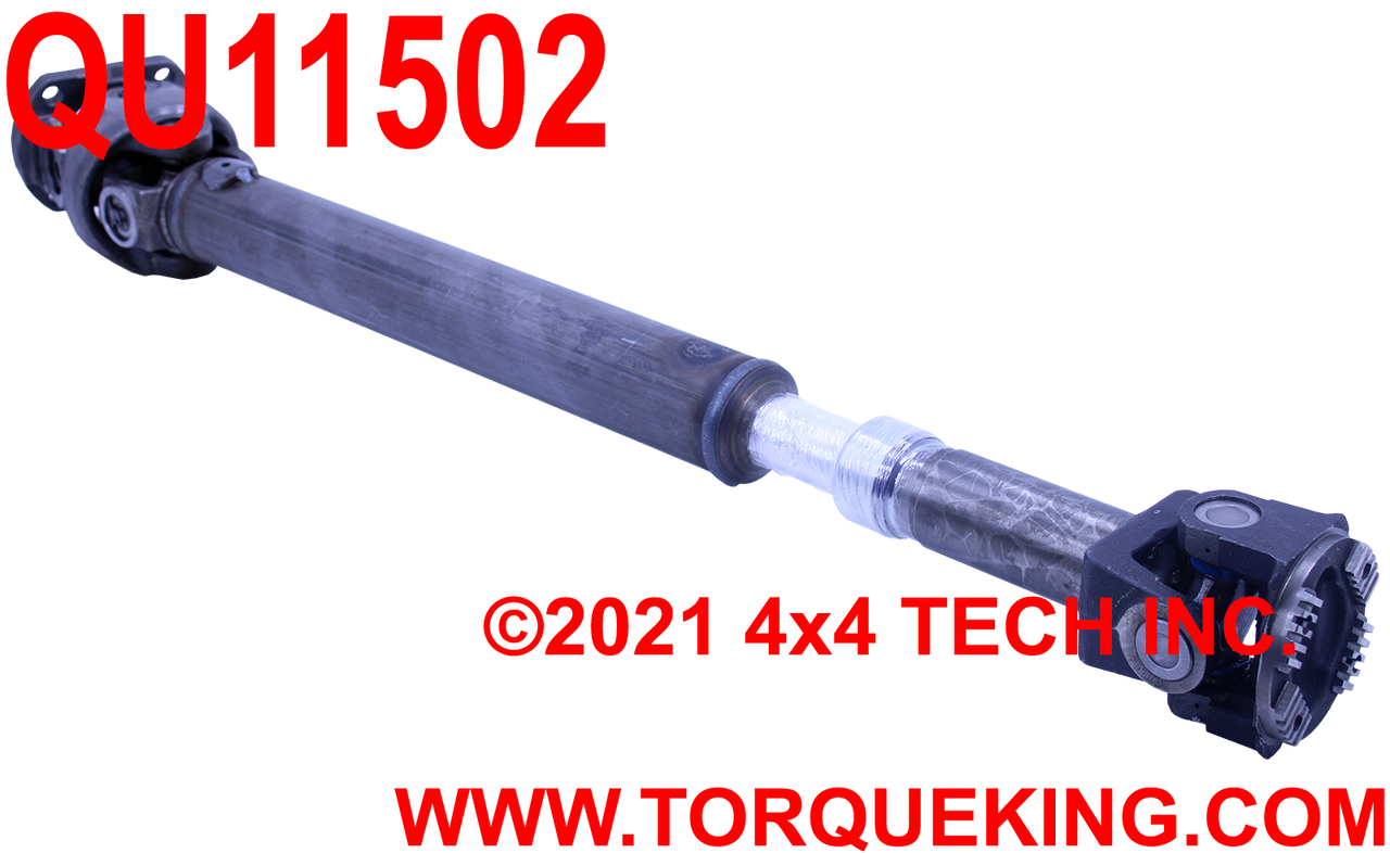 QU11502 G56 Front CV Driveshaft with Greaseable U-Joints & Slip Yoke Torque King 4x4