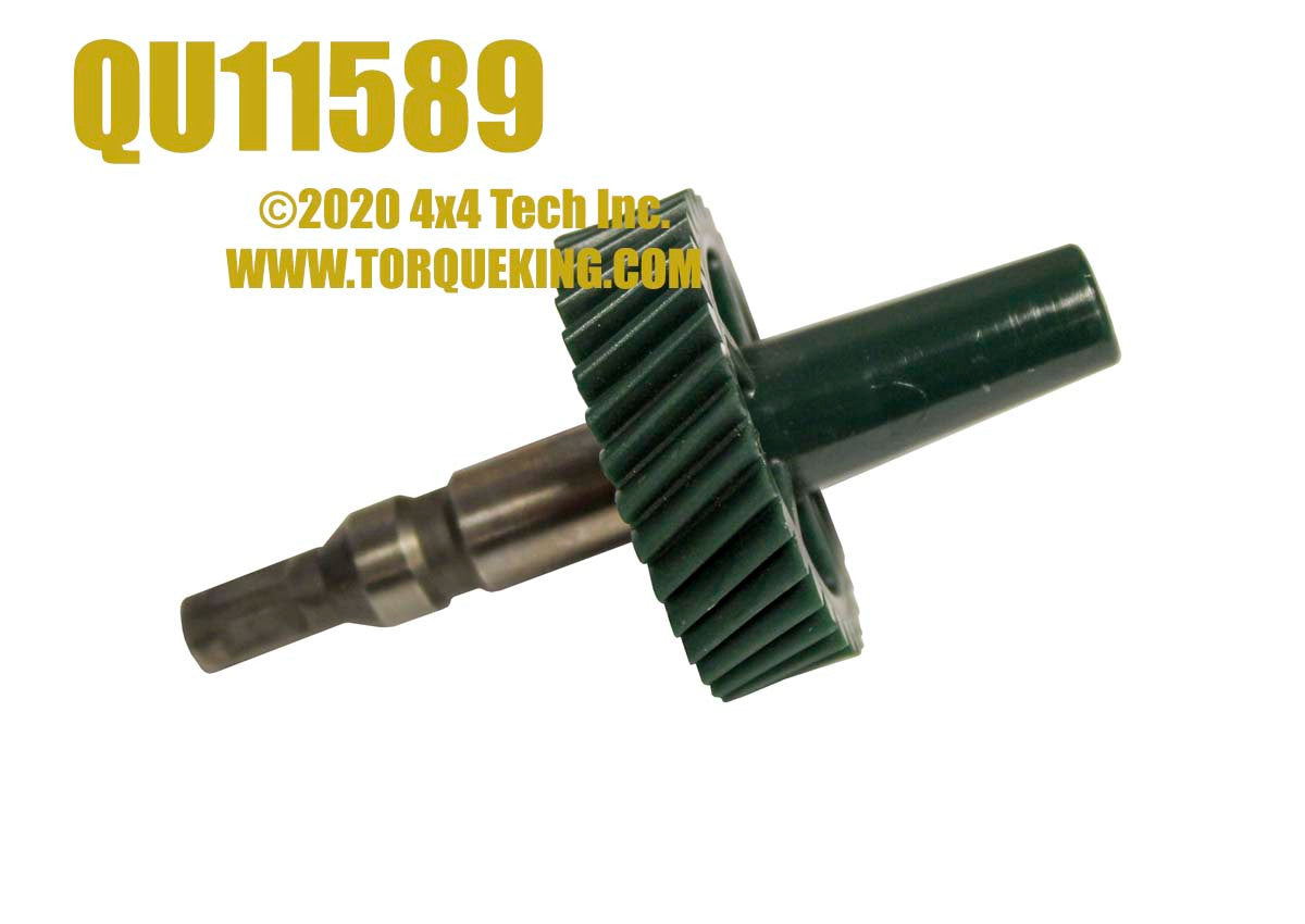QU11589 34 Tooth Speedo Driven Gear & Shaft for Dodge & Jeep Torque King 4x4
