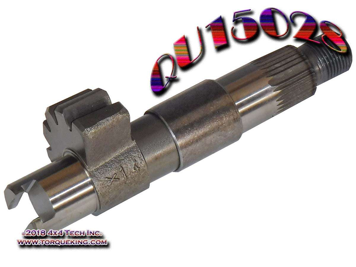 QU15028 Saginaw Manual Steering Gear Sector Shaft for 1973-1996 Jeeps Torque King 4x4