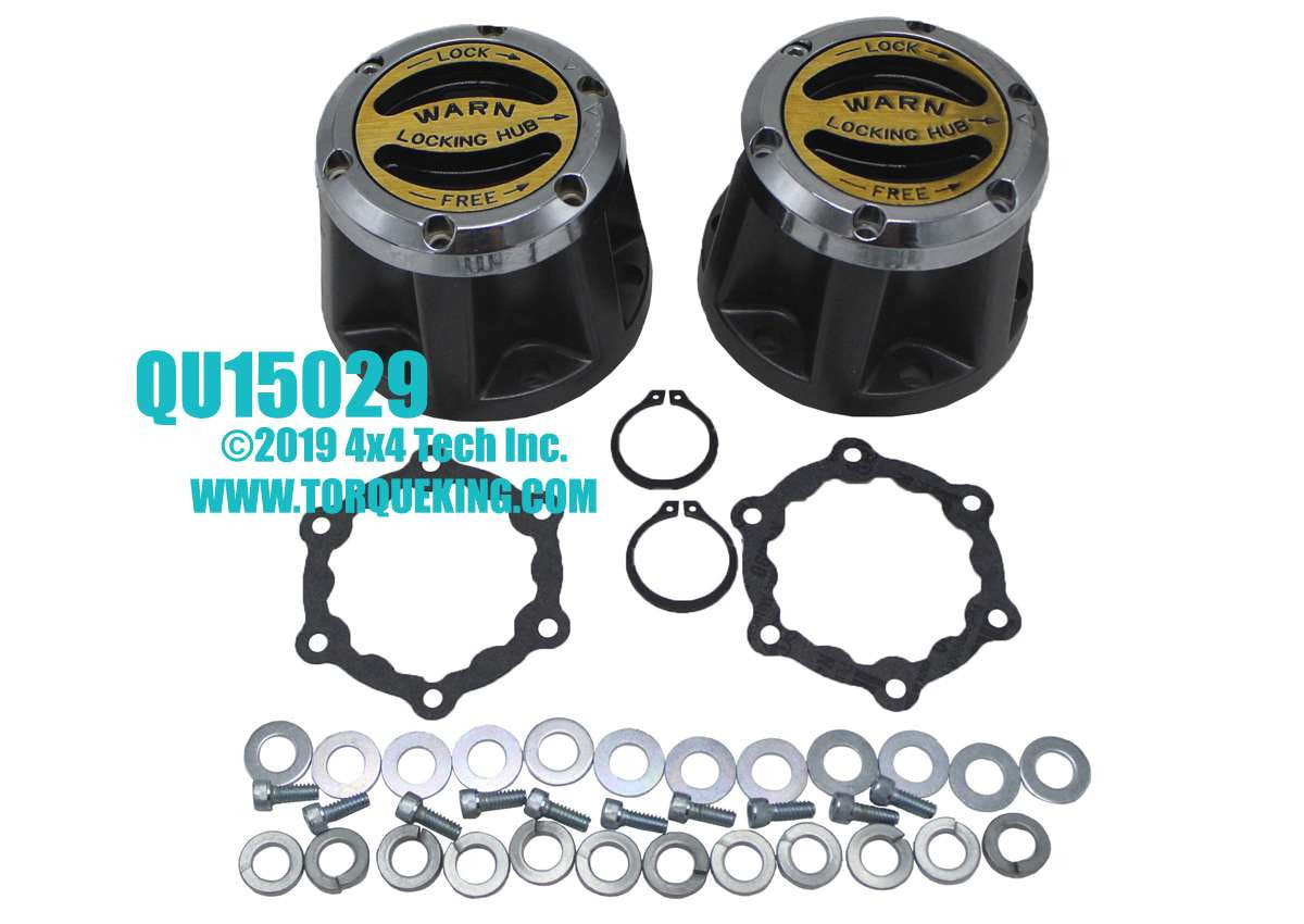 QU15029 Warn 9062 External Mount 6-Bolt 27-Spline Lockout Hub Set